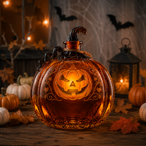 Halloween Pumpkin Whiskey Decanter 