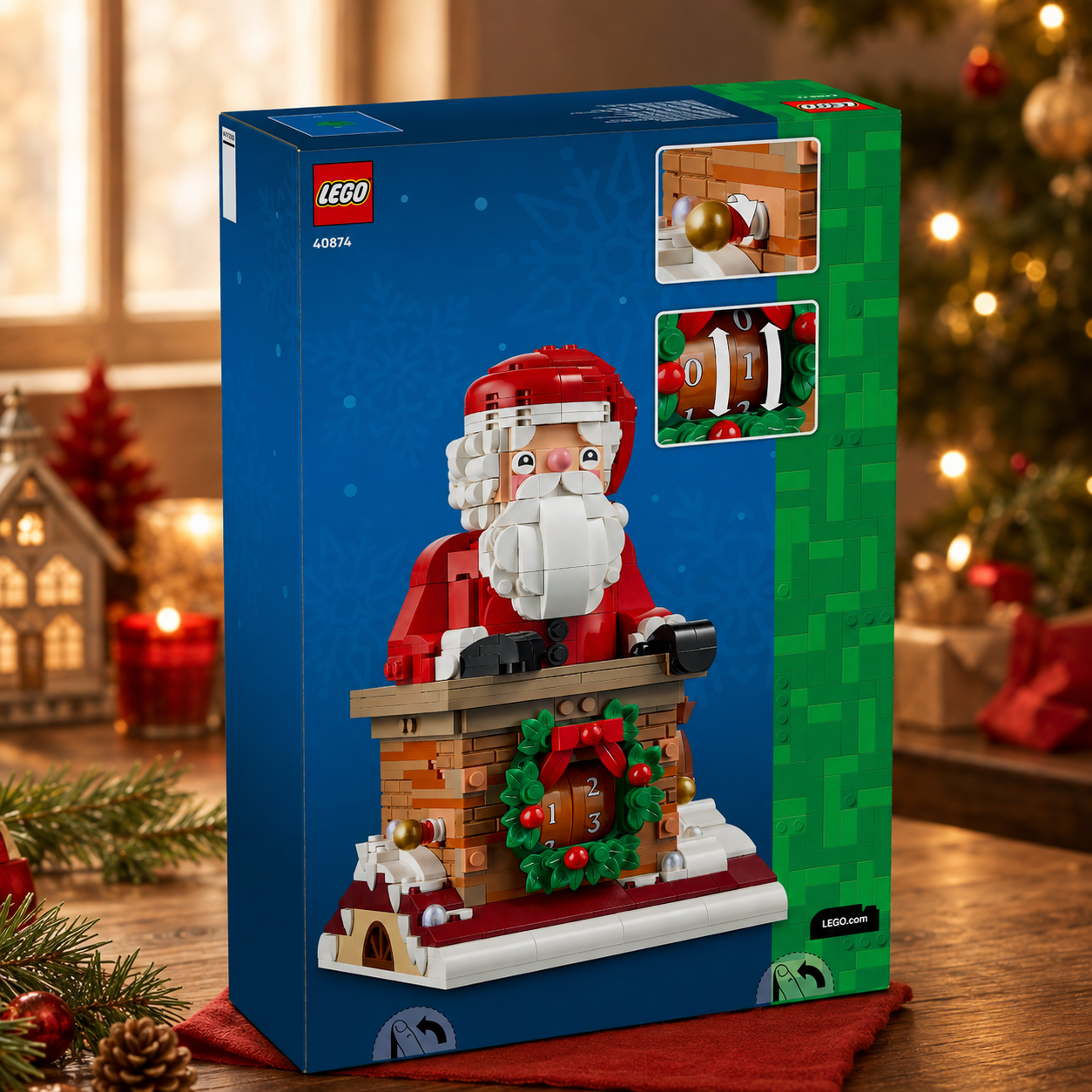 ChatGPT Image Sep 1, 2026, 03_56_08 PM (2) LEGO Santa's Holiday Countdown Chimney Christmas Building Set – image 3 of 4
