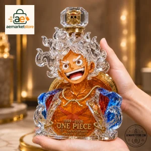 One Piece Monkey D Luffy Gear 5 Crystal Decanter 27th Anniversary Edition