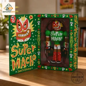 Super Macho Designer Art Toy Wrestling Action Figure Collectible Statue