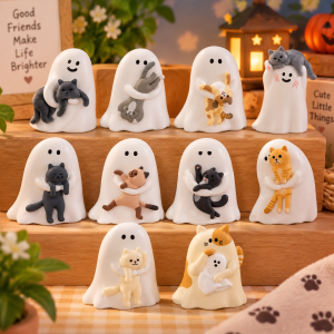 52Toys Behold My Cat Blind Box Figure Cute Ghost Cat Collectible Toy