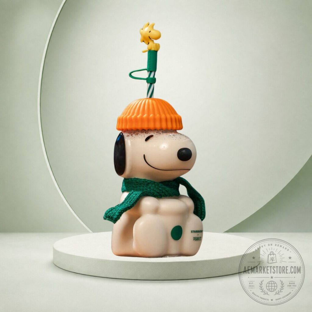 Snoopy Pumpkin Halloween Cup With Straw Peanuts Character Drink Tumbler