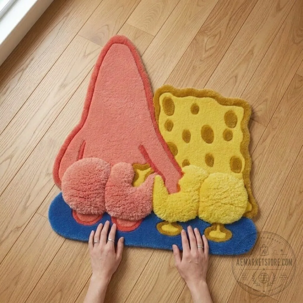 SpongeBob and Patrick Funny Rug