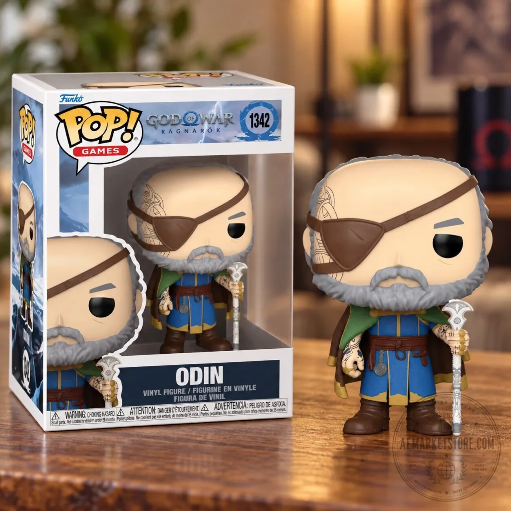 "Collect God of War Ragnarok Funko Pop Figures: Odin, Kratos, Atreus" 1 Funko Pop Games God of War Ragnarok Odin Vinyl Figure 1342 Collector Edition