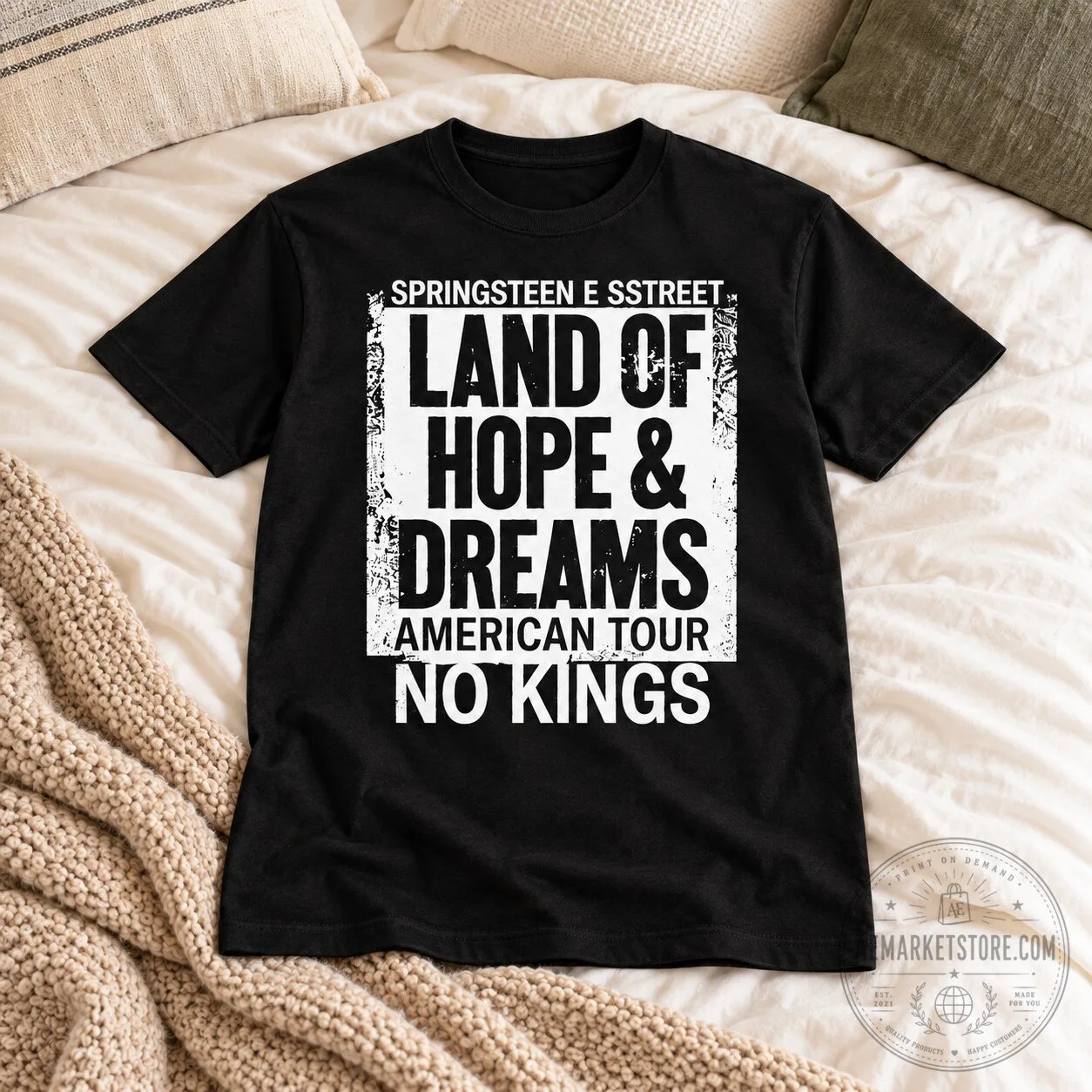 Jack Smith T-shirt Bruce Springsteen Land of Hope And Dreams No Kings 8 Jack Smith T-shirt Bruce Springsteen Land of Hope And Dreams No Kings