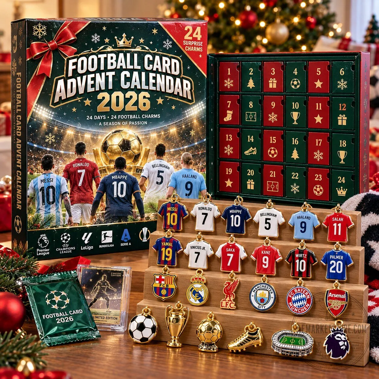 Football Card Advent Calendar 2026 Christmas Countdown