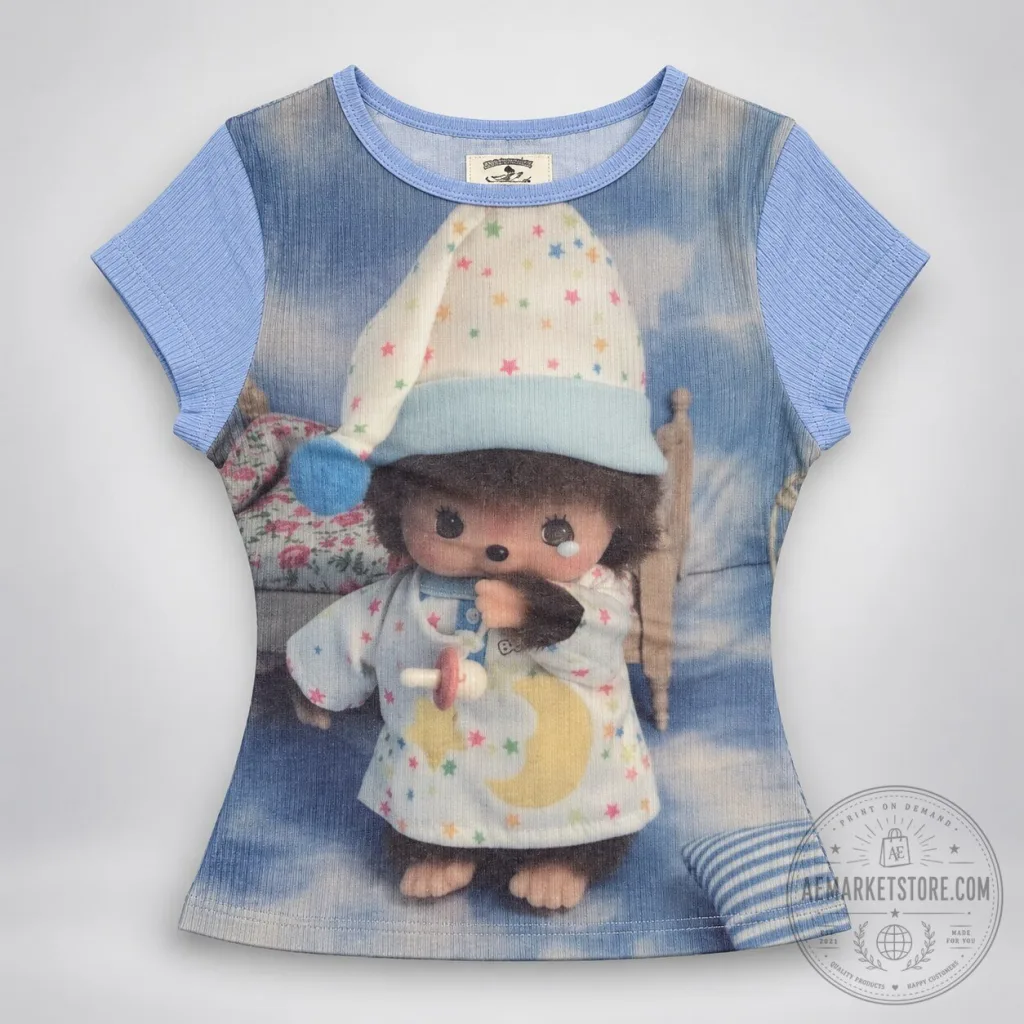 "Top 4 Must-Have Gifts: Baby Tees, LEGO Set, Advent Calendar" 16 Sculptor x Bebichhichi Blue Graphic Print Baby Tee