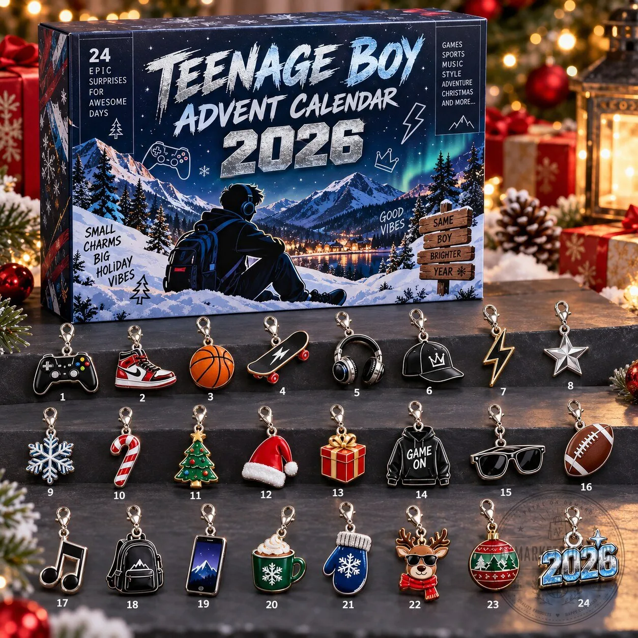 Teenage Boy Advent Calendar 2026 Christmas Countdown