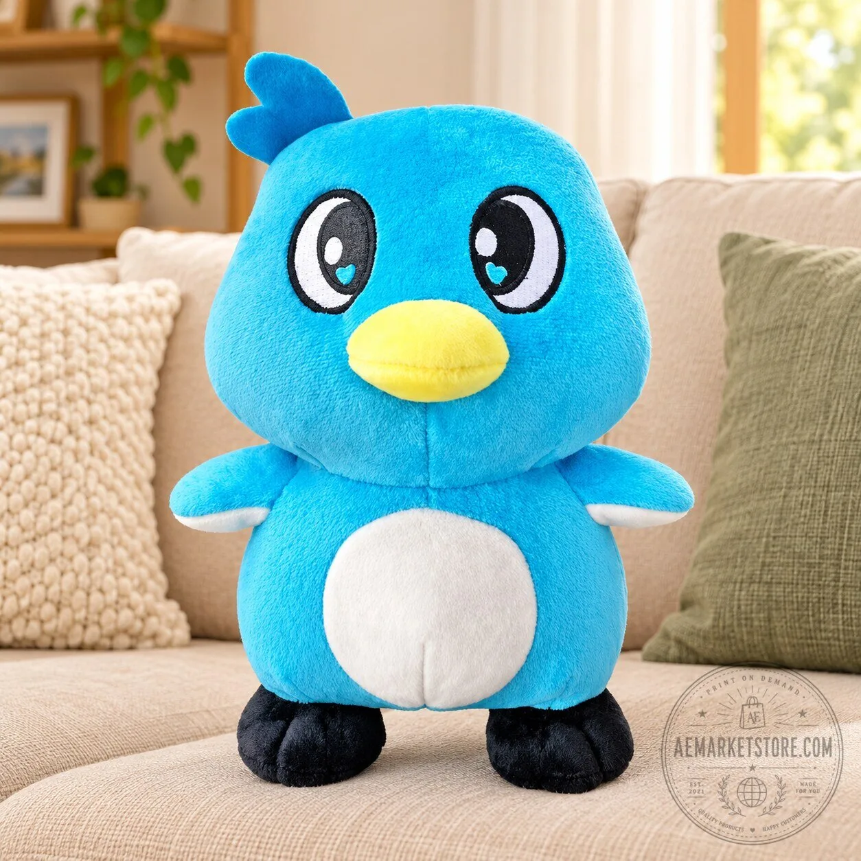 Milo And Chip Plush Blue Bird Stuffed Animal