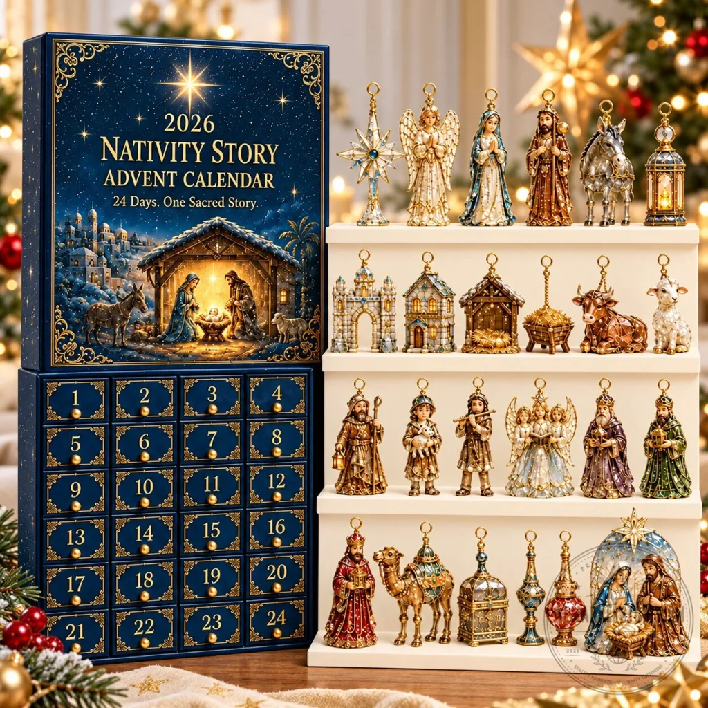"Countdown to Christmas: Nativity Calendar and Cozy Fall Sweater Trends" 24 2026 Nativity Story Advent Calendar 24 Days Christmas Countdown