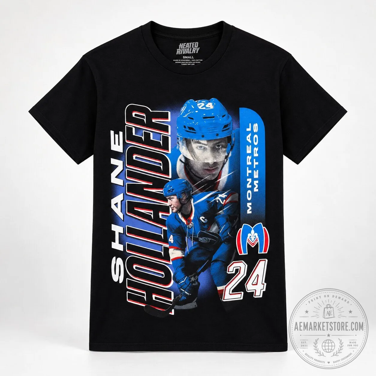 Shane Hollander Heated Rivalry Montreal Metros 24 Hockey T Shirt