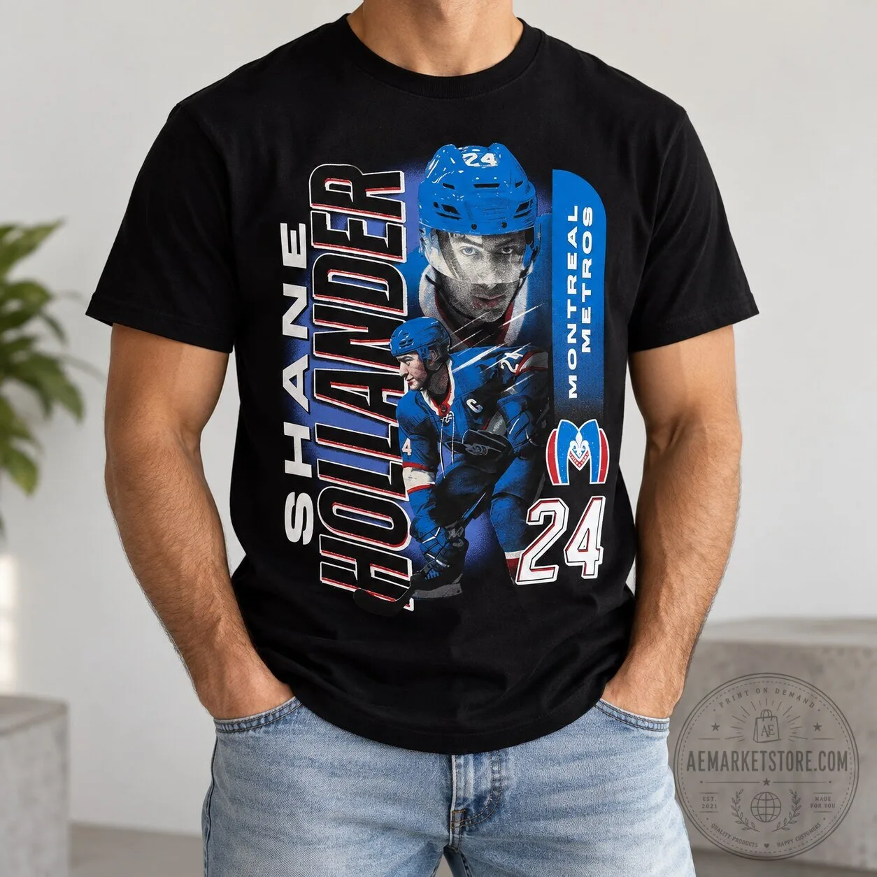 Shane Hollander Heated Rivalry Montreal Metros 24 Hockey T Shirt 9 Shane Hollander Heated Rivalry Montreal Metros 24 Hockey T Shirt