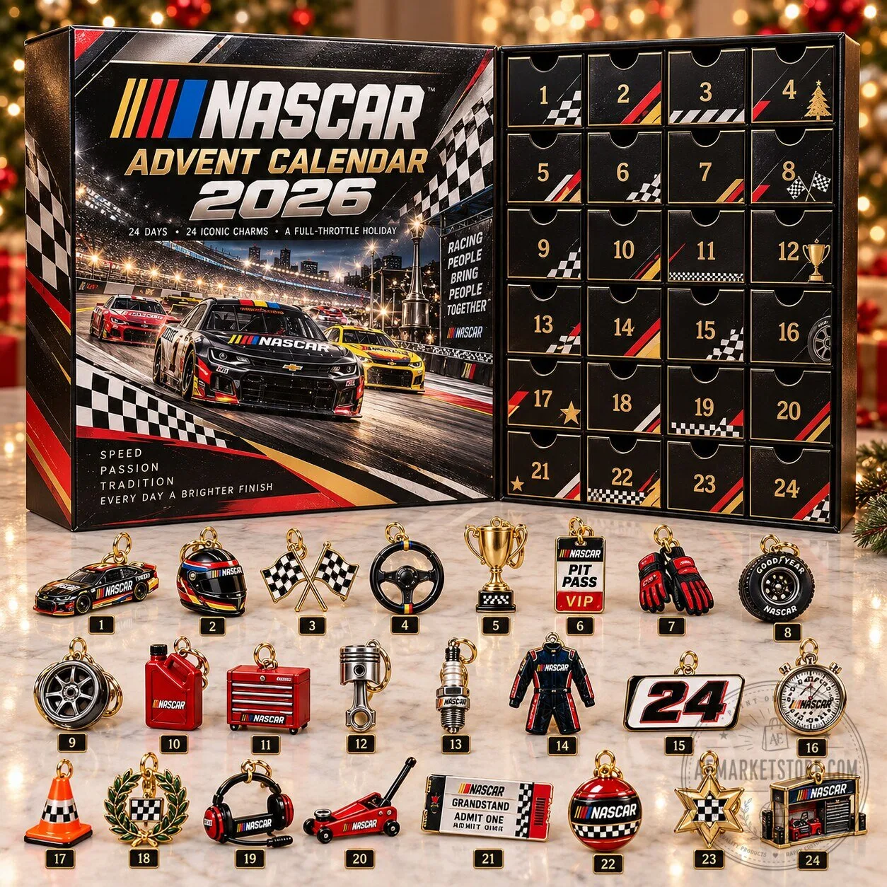 NASCAR Advent Calendar 2026 24 Days Of Racing Christmas Countdown