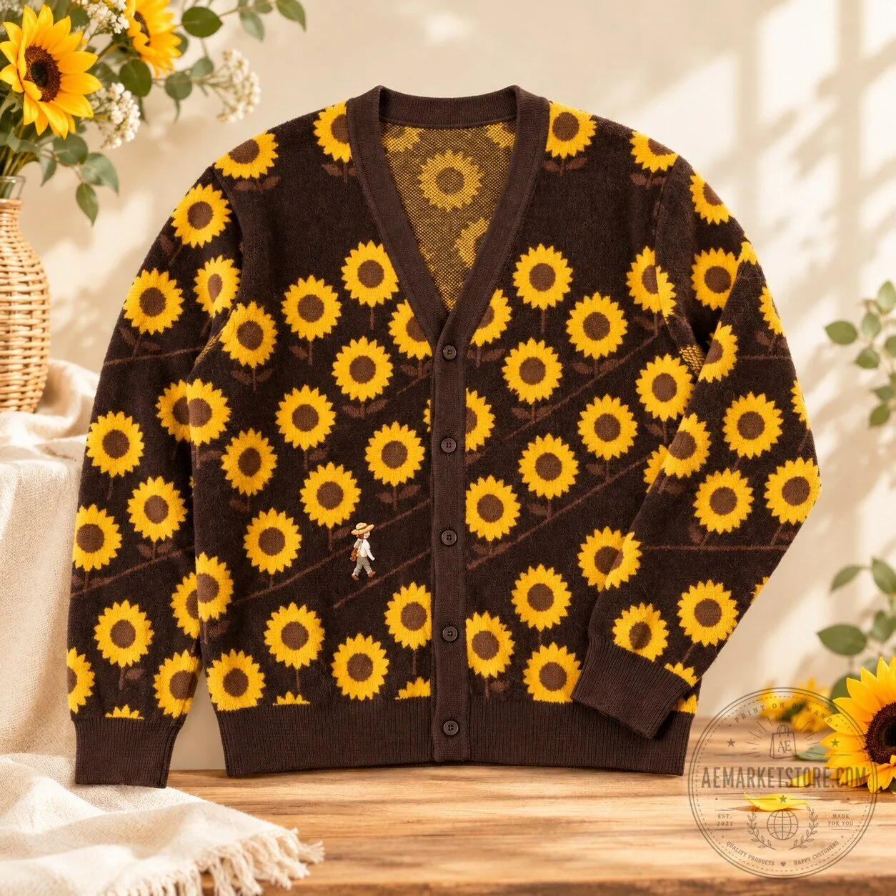 Sunflower Cardigan Sweater