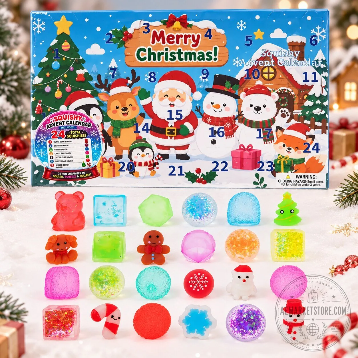 Hobby Lobby Squishy Advent Calendar 2026 24 Days Christmas Countdown