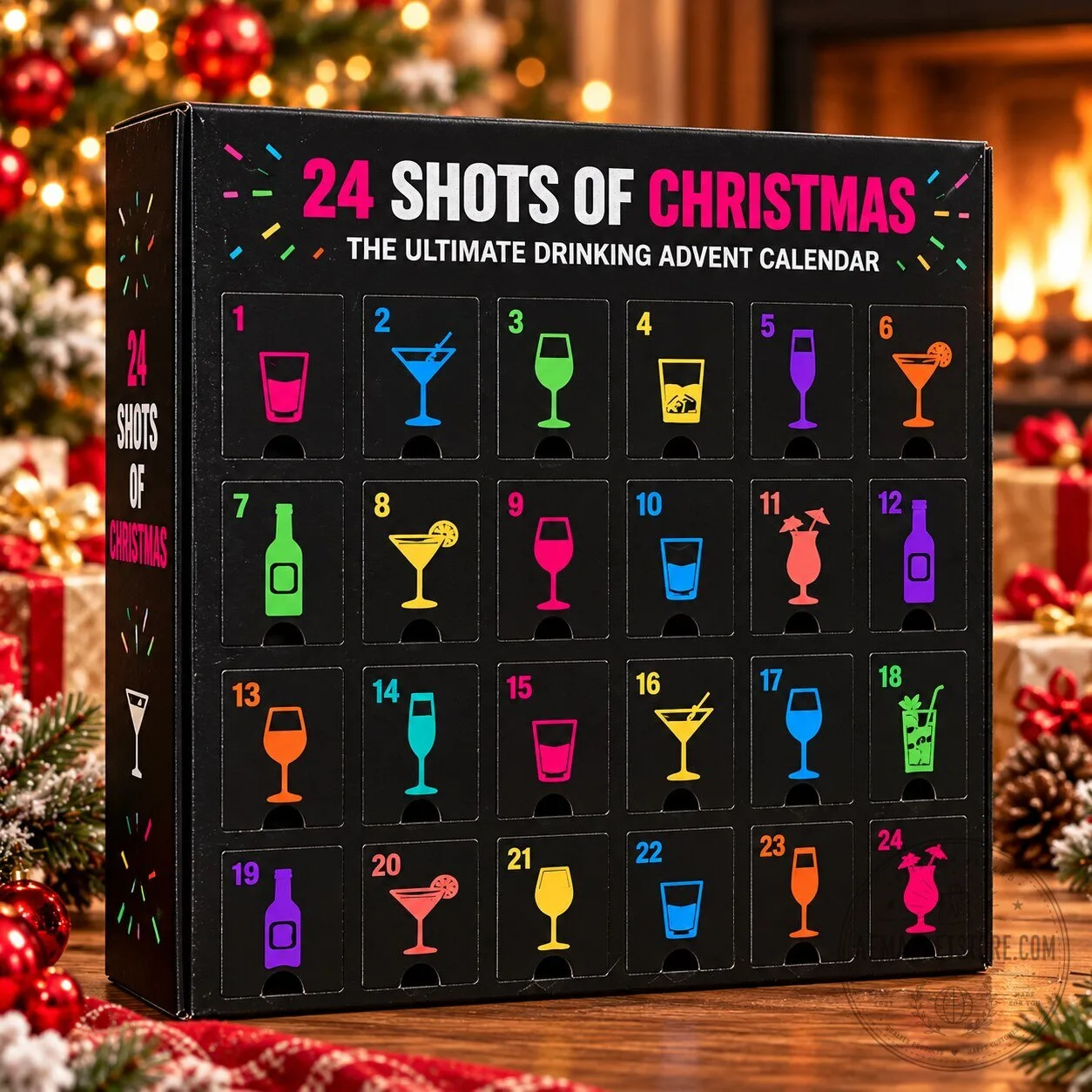 24 Shots Of Christmas Advent Calendar Adult Liquor Countdown Holiday 9 24 Shots Of Christmas Advent Calendar Adult Liquor Countdown Holiday