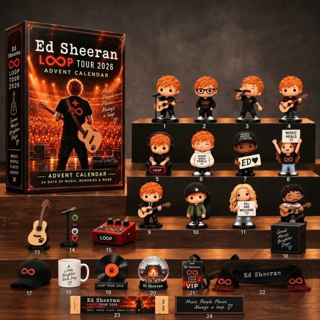 Ed Sheeran Loop Tour 2026 Advent Calendar 24 Days
