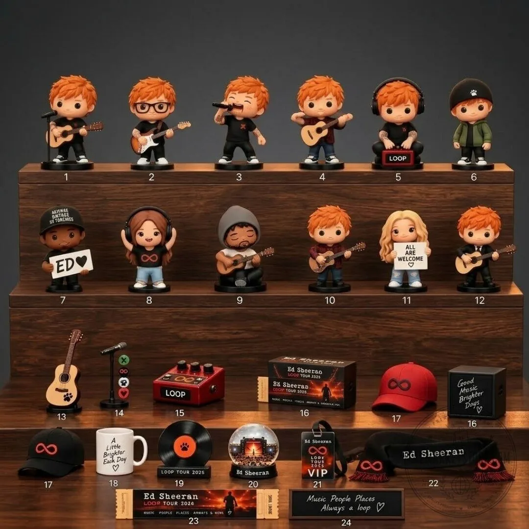 Ed Sheeran Loop Tour 2026 Advent Calendar 24 Days 8 Ed Sheeran Loop Tour 2026 Advent Calendar 24 Days