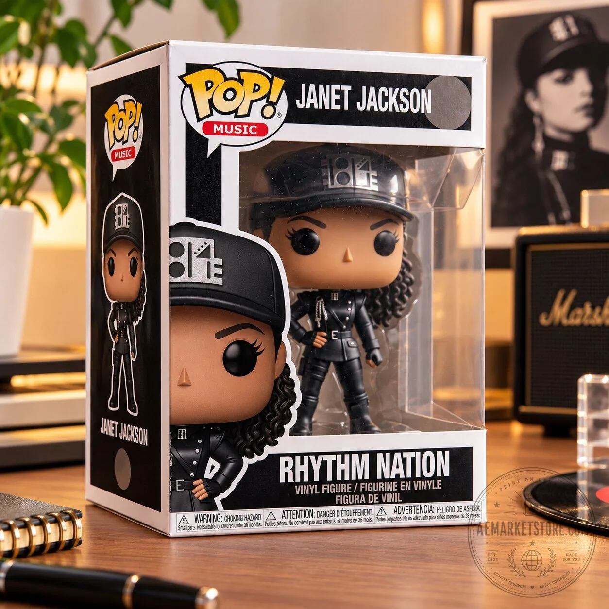 Funko Pop Music Janet Jackson Rhythm Nation Vinyl Figure Collectible 9 Funko Pop Music Janet Jackson Rhythm Nation Vinyl Figure Collectible
