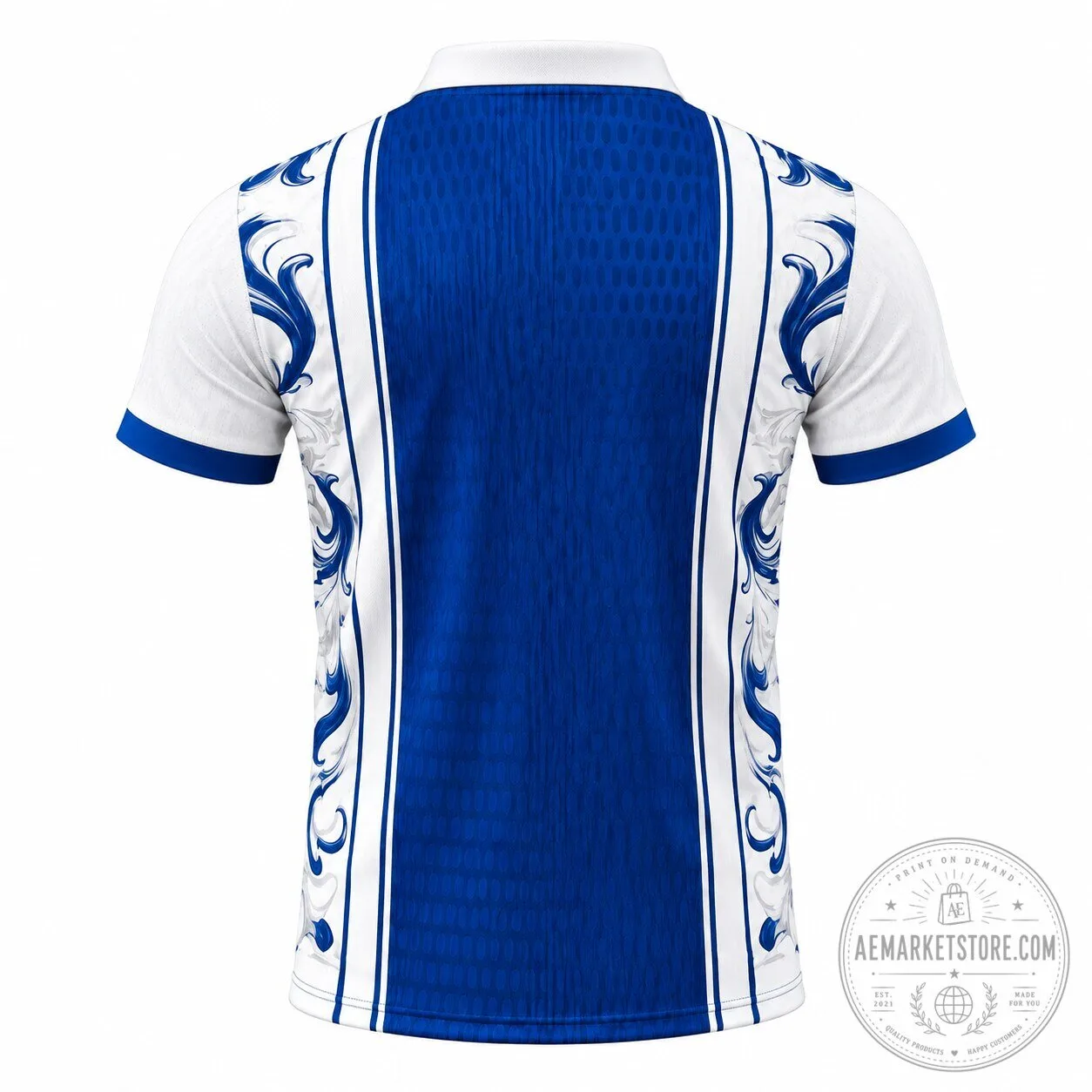 Al Hilal Blue White Collar Polo Shirt 9 Al Hilal Blue White Collar Polo Shirt