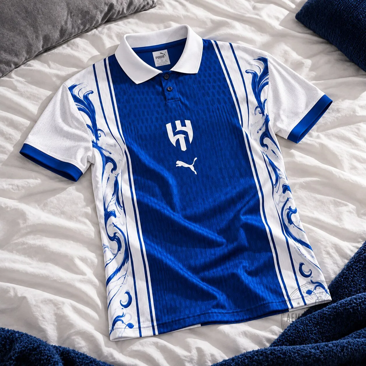 Al Hilal Blue White Collar Polo Shirt 10 Al Hilal Blue White Collar Polo Shirt
