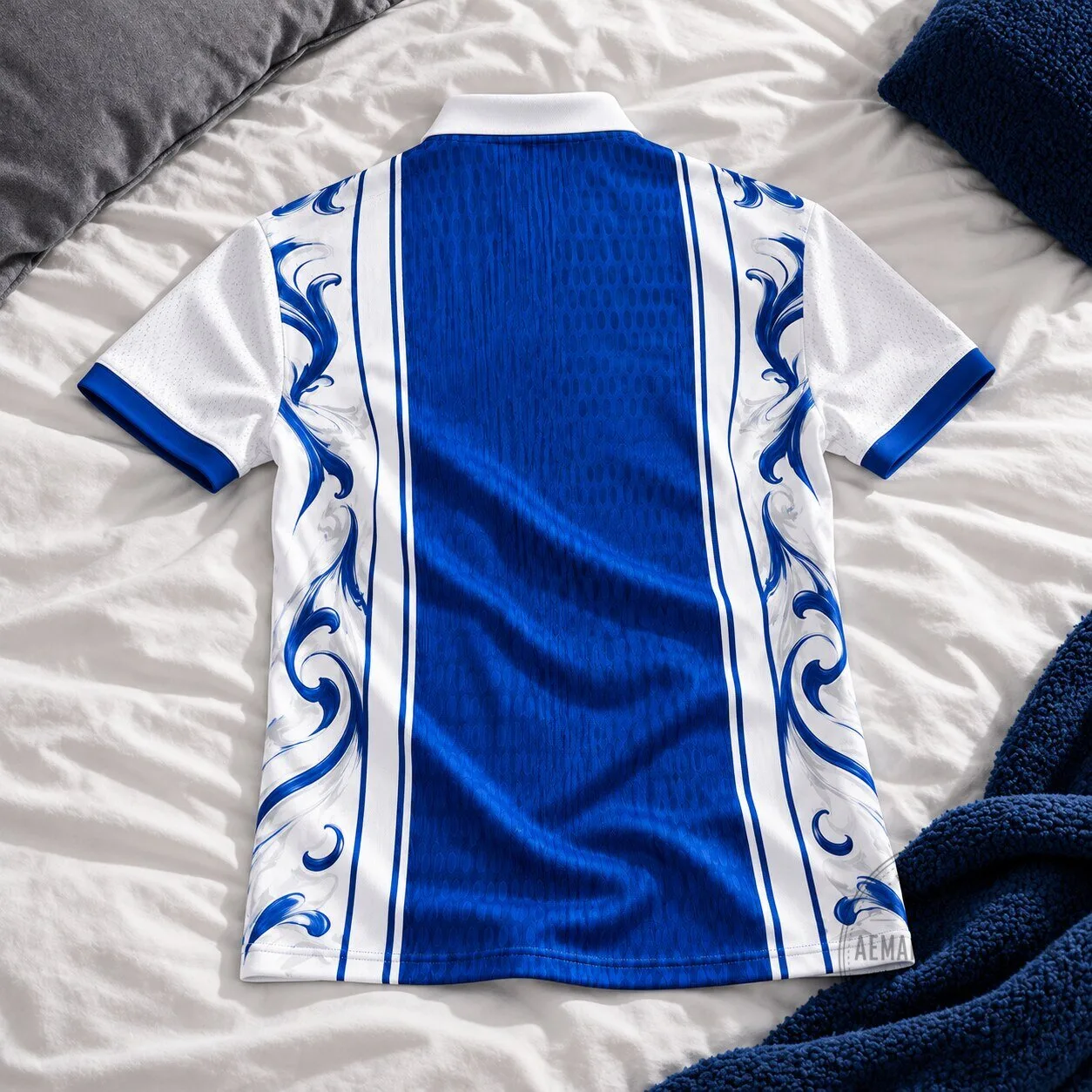 Al Hilal Blue White Collar Polo Shirt 11 Al Hilal Blue White Collar Polo Shirt