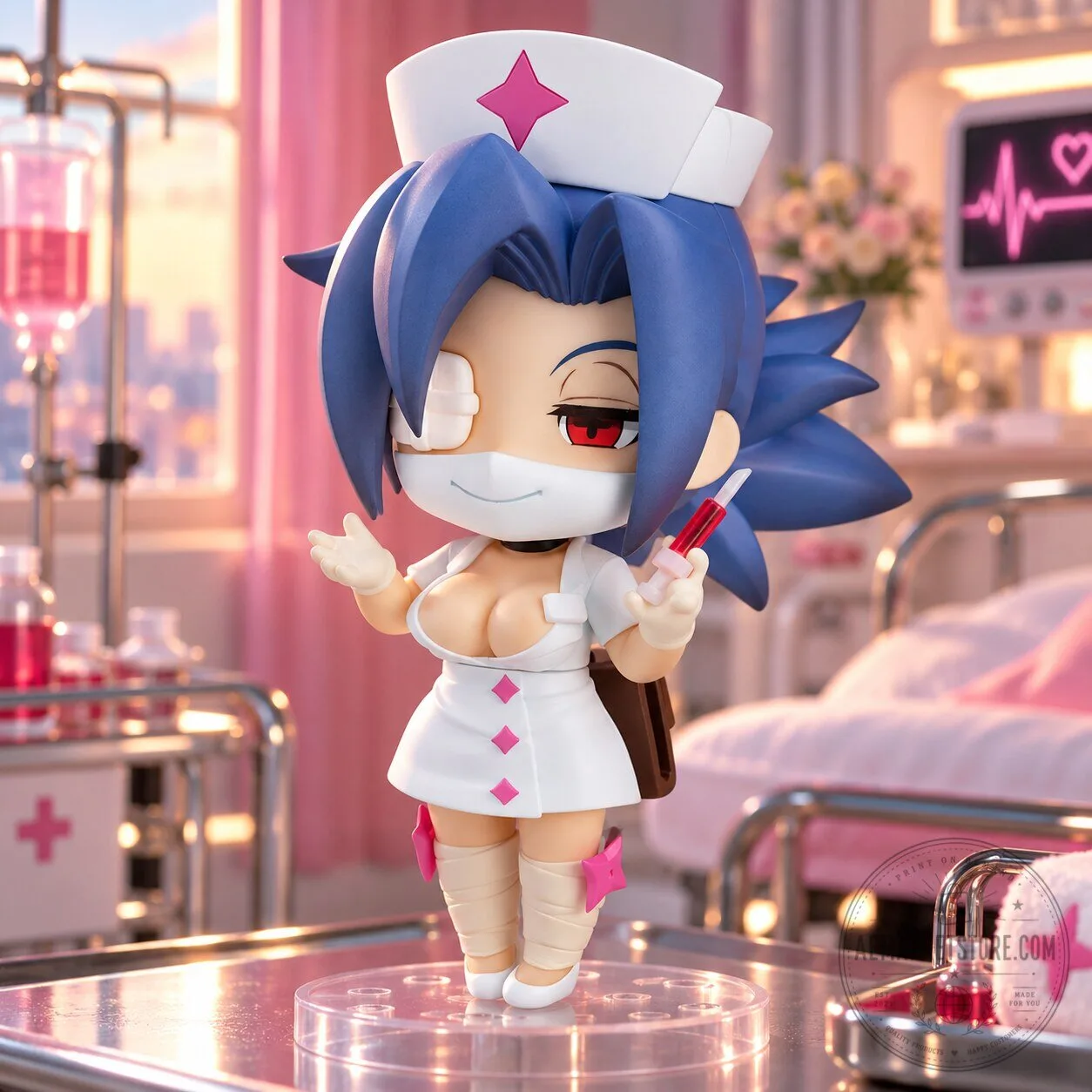 Anime Nurse Akali Nendoroid Figure Chibi PVC Model Statue Toy