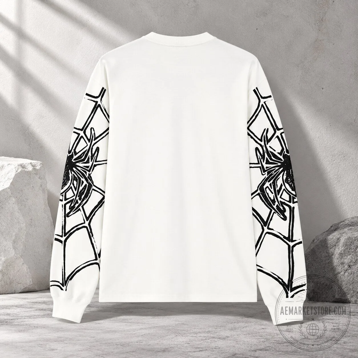 Spiderman x Bershka Spider Web White Sweatshirt 9 Spiderman x Bershka Spider Web White Sweatshirt