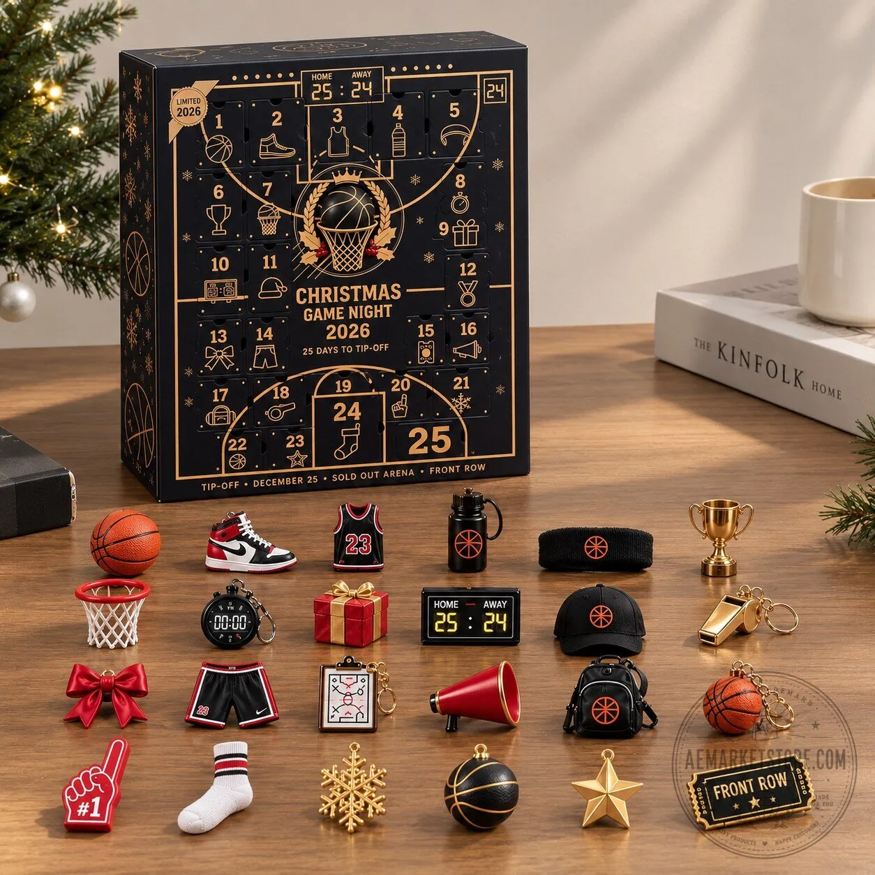 Basketball Christmas Game Night 2026 Advent Calendar