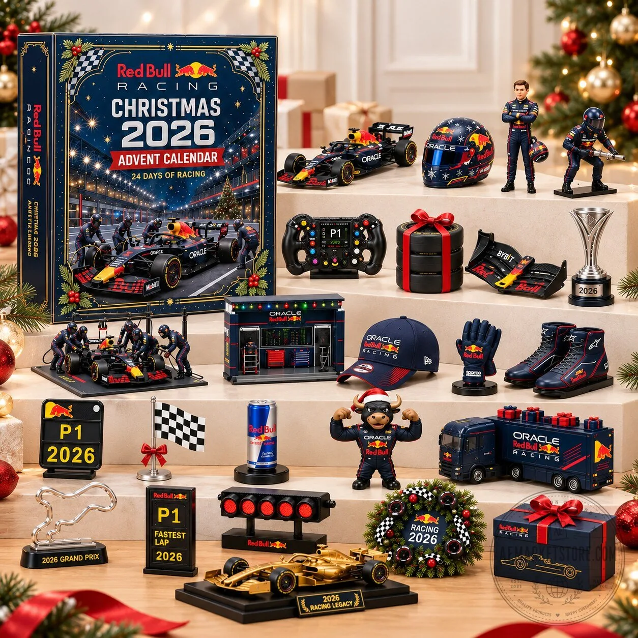 Red Bull Racing Christmas 2026 Advent Calendar F1 Collectible Box