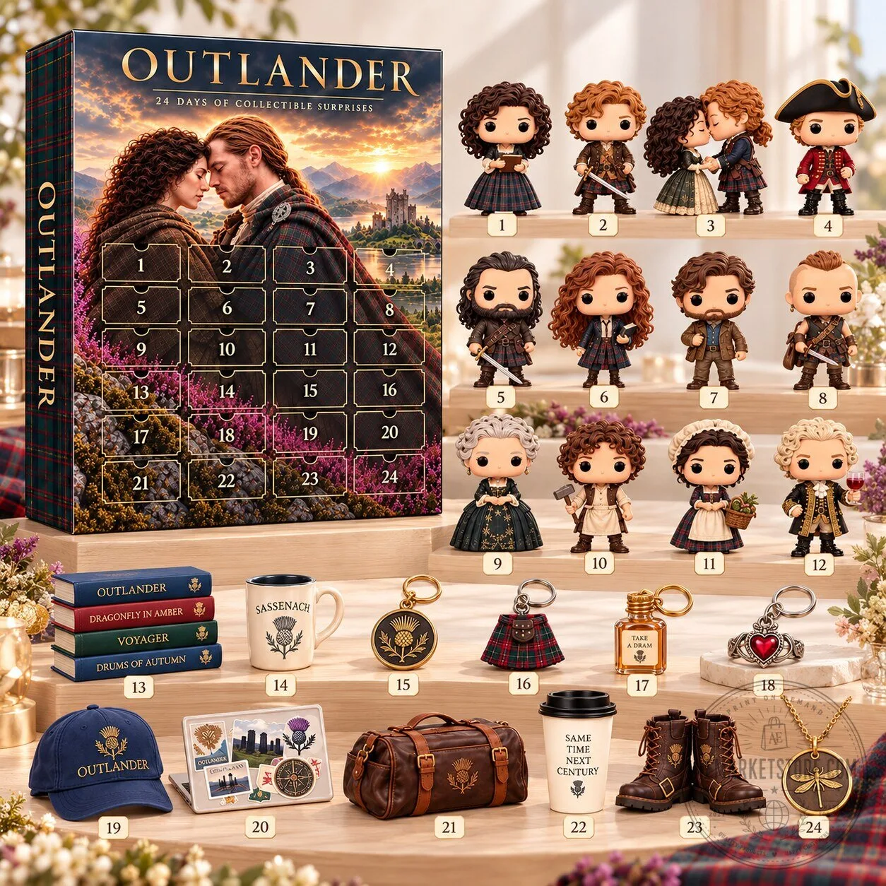 Outlander Advent Calendar Mini Figures Christmas Countdown