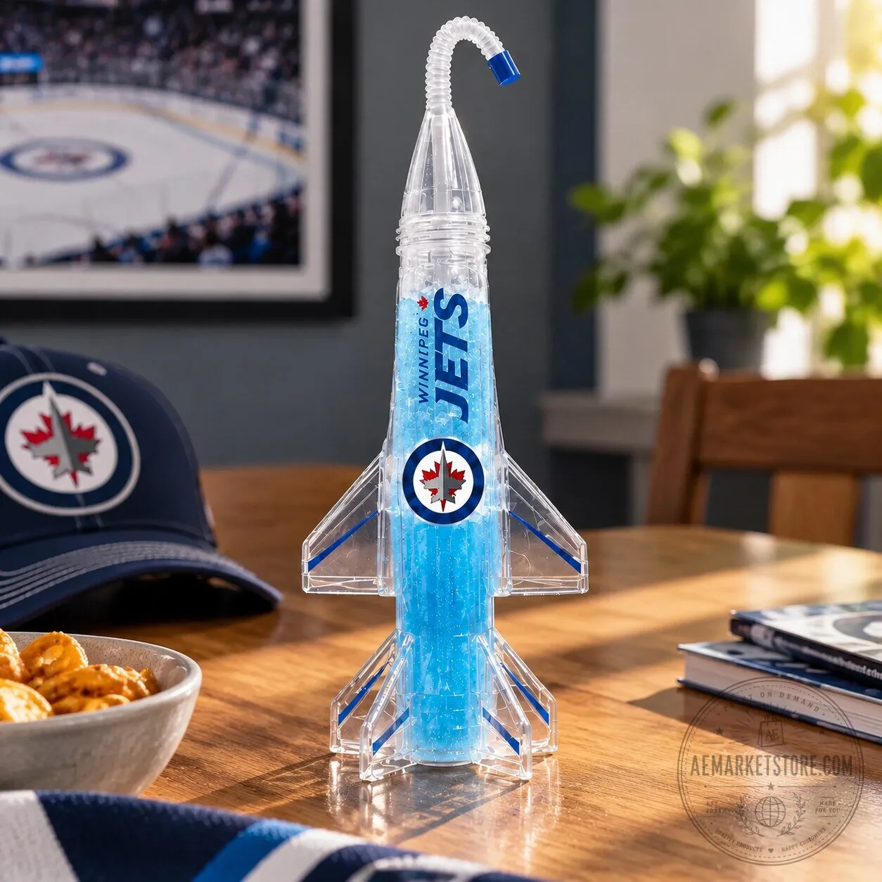 Winnipeg Jets Rocket Straw Cup NHL Hockey 3 Winnipeg Jets Rocket Straw Cup NHL Hockey