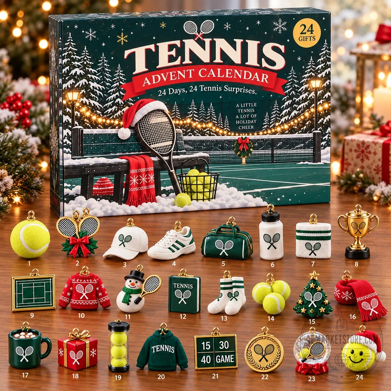 Tennis Advent Calendar 2026 24 Days Christmas