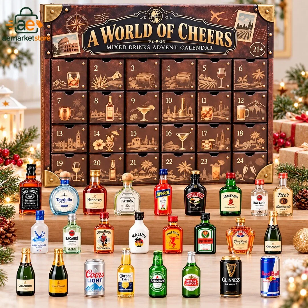 A World Of Cheers Mixed Drinks Advent Calendar 24 Days