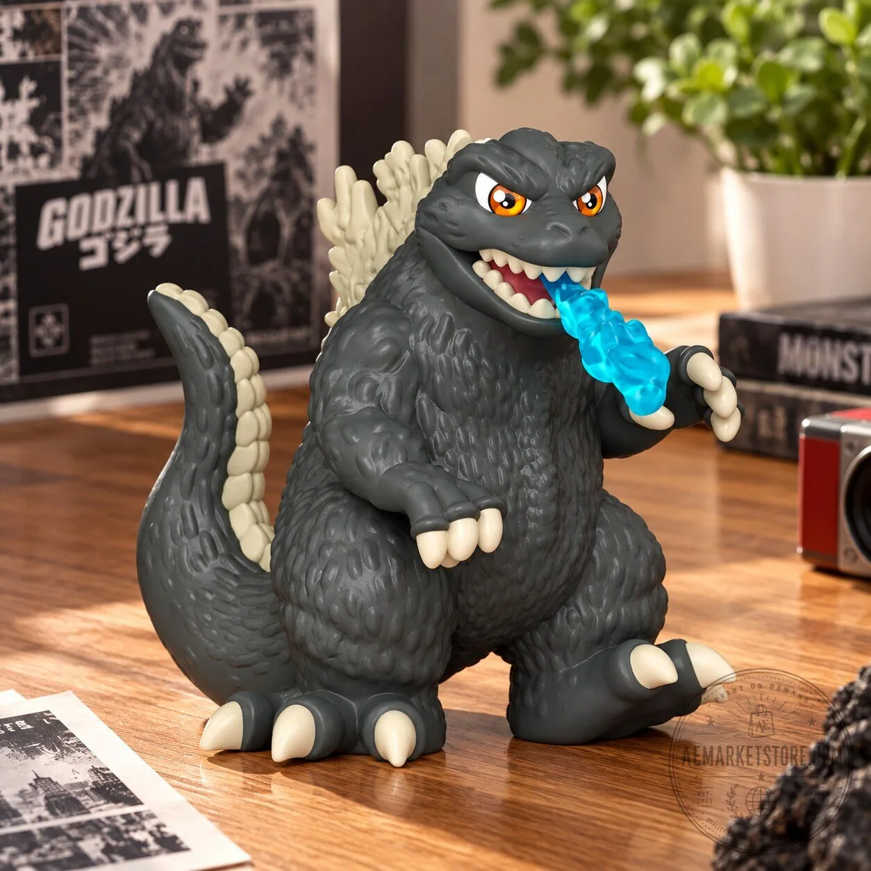 Funko Mini XL Godzilla Heat Ray Breath Black and White Vinyl Figure 9 Funko Mini XL Godzilla Heat Ray Breath Black and White Vinyl Figure