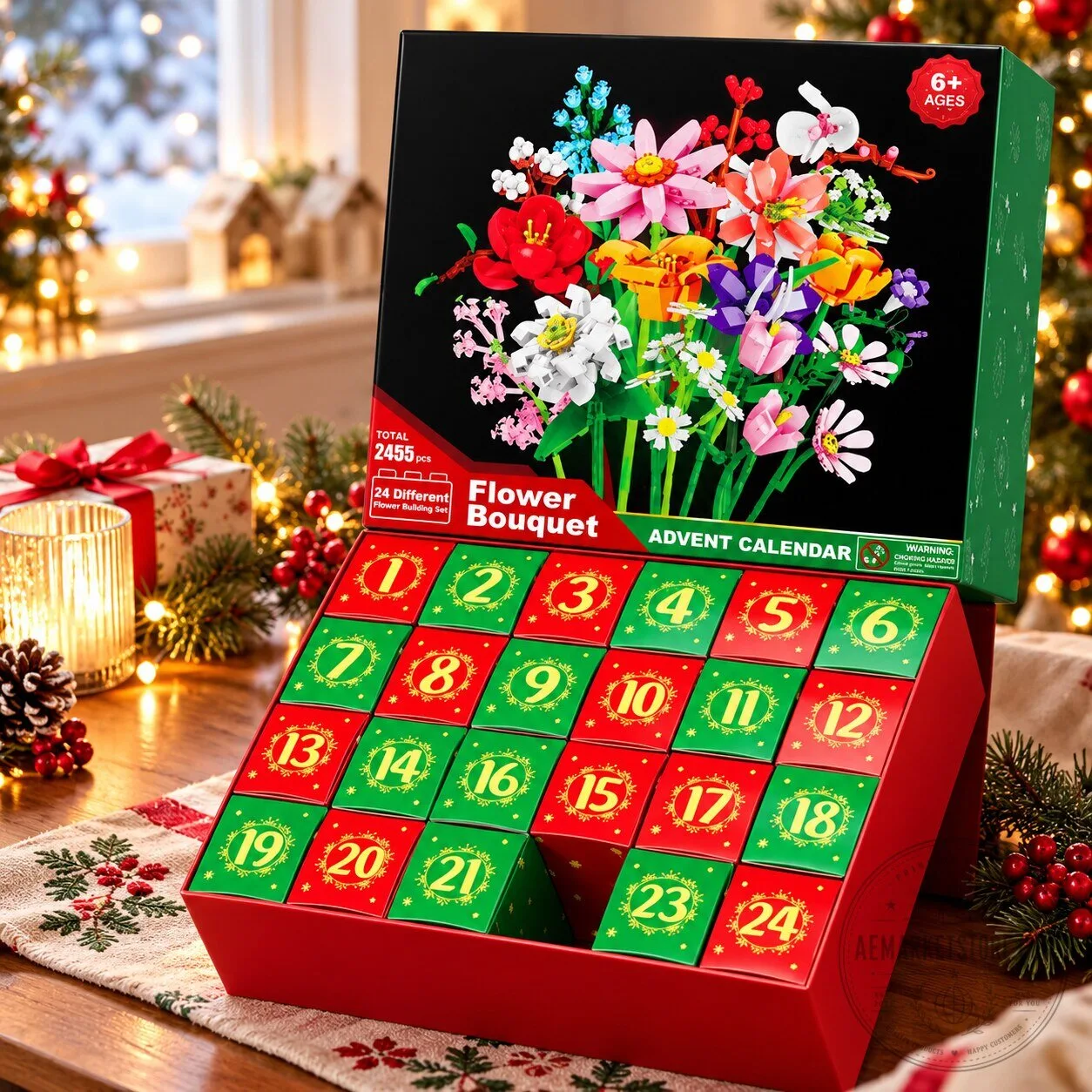 Sunflower Advent Calendar 24 Days Christmas Flower Bouquet Building Blocks Countdown Toy Gift 9 Sunflower Advent Calendar 24 Days Christmas Flower Bouquet Building Blocks Countdown Toy Gift