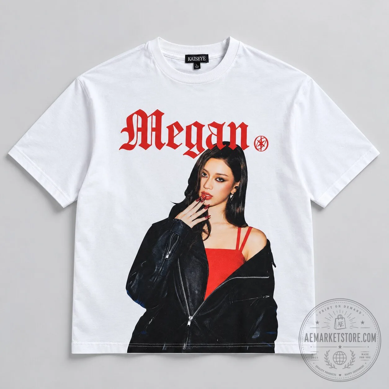 KATSEYE Animal Megan T Shirt Trendy Kpop Merch Fan