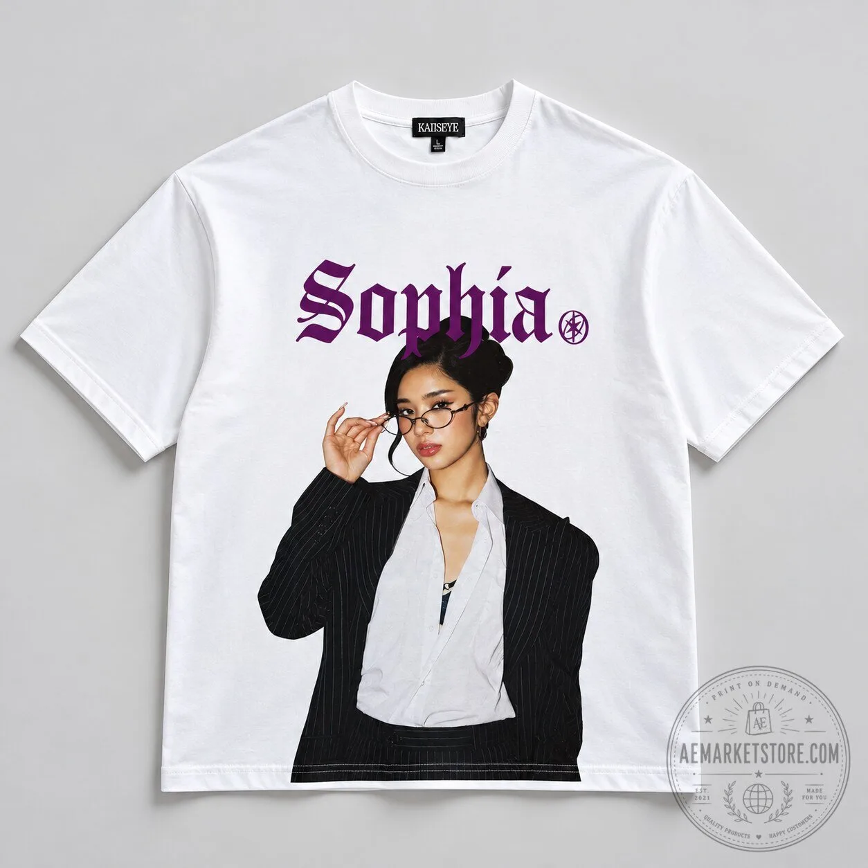 KATSEYE Animal Sophia T Shirt Trendy Kpop Merch Fan