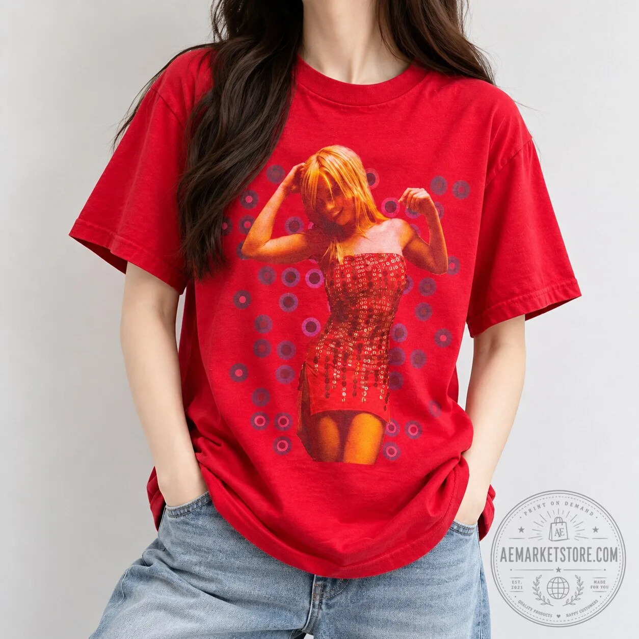 2002 Britney Spears Dream Within A Dream Tour Red T Shirt 9 2002 Britney Spears Dream Within A Dream Tour Red T Shirt